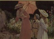 A Lady with a Parasol showing how to make a Strawberry Barrel - Percy Tarrant