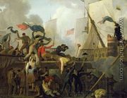 Heroism of the Crew of Le Vengeur du Peuple at the Battle of Ouessant, 1st June 1794 - Nicolas Antoine Taunay