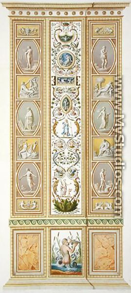 Panel from the Raphael Loggia at the Vatican, from Delle Loggie di Rafaele nel Vaticano, engraved by Giovanni Volpato 1735-1803, 1774, published c.1774-77 2 - (after) Taurinensis, Ludovicus Tesio