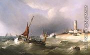 Fishing Boats in a Squall off Dungeness Spit - Henry King Taylor