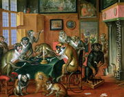 The Smoking Room with Monkeys - Abraham Teniers