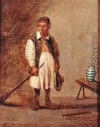 Domestic Worker Holding a Broom, c.1680 - David The Younger Teniers