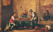 Men Playing Backgammon in a Tavern - David The Younger Teniers