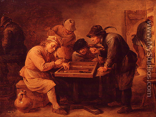 A Game of Tric-Trac - David The Younger Teniers