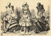 Manners and Lessons, illustration from Through the Looking Glass by Lewis Carroll 1832-98 first published 1871 - John Tenniel