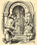 Alice and the Frog, illustration from Through the Looking Glass by Lewis Carroll 1832-98 first published 1871 - John Tenniel