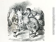 Alice meets the Dodo, illustration from Alices Adventures in Wonderland, by Lewis Carroll, 1865 - John Tenniel
