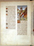 Mining gold, illustration from The Book of Simple Medicines by Matthaeus Platearius d.c.1161 c.1470 - Robinet Testard