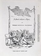 Title page to Vanity Fair, a Novel Without a Hero, with a self portrait of the artist and author, pub. 1848 - William Makepeace Thackeray