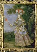 Empress Margaret Theresa 1651-73, 1st wife of Emperor Leopold I 1640-1705 of Austria, dressed as a character from La Galatea, a favola set to music by Antonio Draghi, 1667 - of Ypres (Johannes or Jan) Thomas