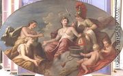 Allegorical group representing London, Justice, Prudence, Temperance and Fortitude, 1725-27 - Sir James Thornhill