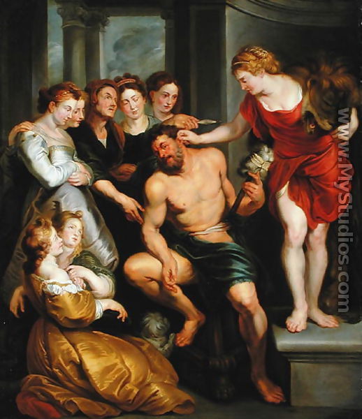 Hercules and Omphale - Theodor Van Thulden