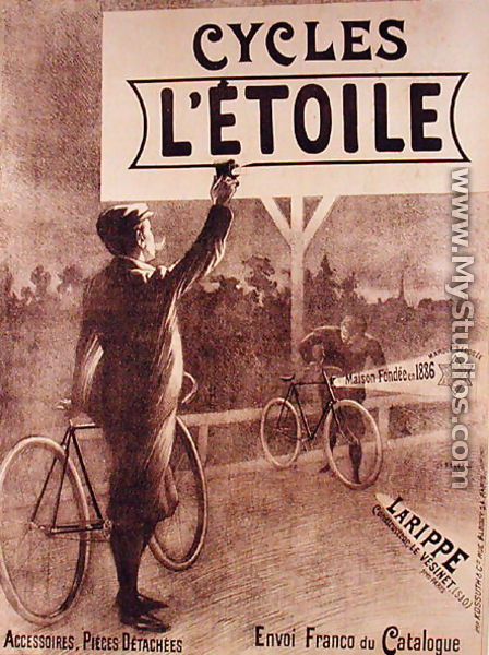 Poster advertising cycles LEtoile, 1903 - Charles Tichon