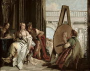 Alexander and Campaspe at the house of the painter Apelles - Giovanni Domenico Tiepolo