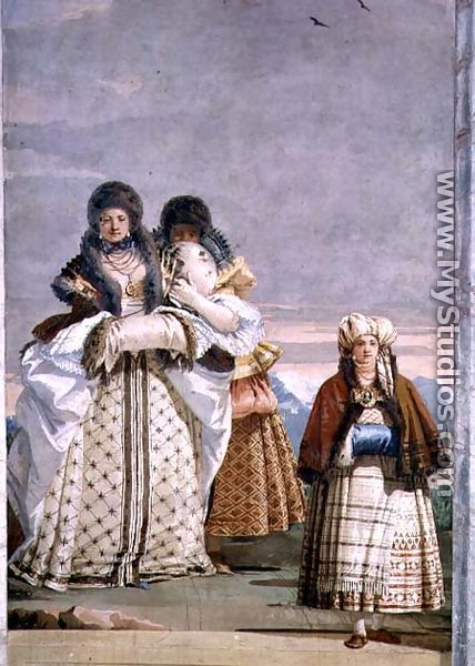 A Winter Stroll, from the Foresteria Guesthouse 1757 - Giovanni Domenico Tiepolo