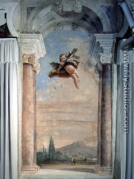 Landscape with Cupid, from the Foresteria Guesthouse 1757 - Giovanni Domenico Tiepolo