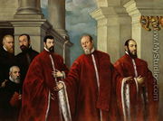 Portrait of Three Lawyers and Three Notaries, 1623 - Domenico Tintoretto (Robusti)