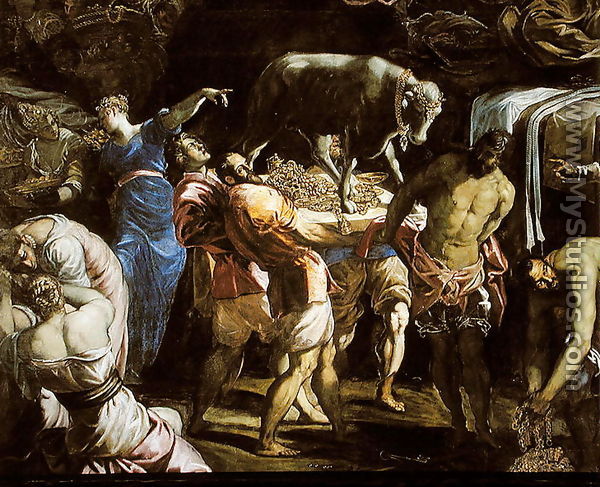 Adoration of the Golden Calf, 1546 - Jacopo Tintoretto (Robusti)