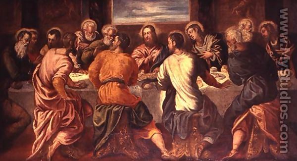 The Last Supper, mid 1540s - Jacopo Tintoretto (Robusti)