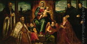 Doge Alvise Mocenigo and Family before the Madonna and Child, c.1573 - Jacopo Tintoretto (Robusti)