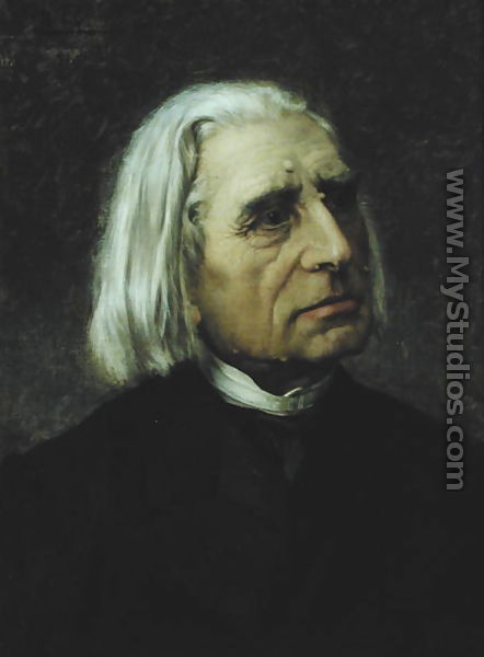 Portrait of Franz Liszt 1811-86 - Giuseppe Tivoli
