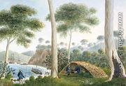 Native Hut or Wigwam of Adventure Bay, Van Diemans Land, 1792 - Captain George Tobin