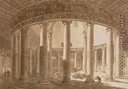 Interior of the Temple of Claudius in Rome, c.1800 - Agostino Tofanelli