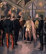 Paul Doumer 1857-1932, Governor General of Indochina, Received by the King of Siam in Bangkok, from Le Petit Journal, 7th May 1899 - Oswaldo Tofani