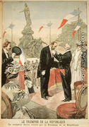 Jules Dalou 1838-1902 being awarded with the medal of the Legion of Honour by Emile Loubet 1838-1929 from Le Petit Journal, 4th December 1899 - Oswaldo Tofani