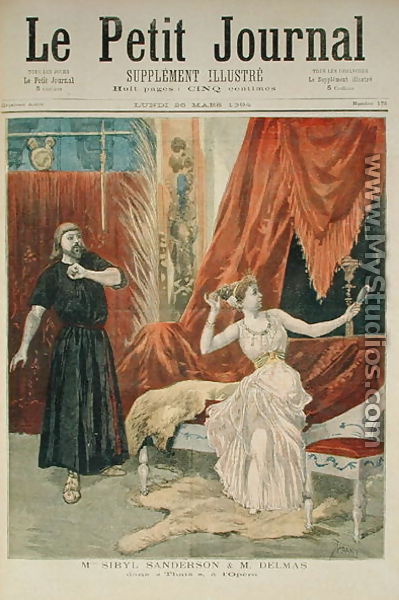 Mademoiselle Sibyl Sanderson 1865-1903 and Monsieur Jean Francois Delmas (1861-1933) in 