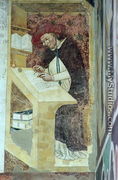 Hugues de Provence at his Desk, from the Cycle of Forty Illustrious Members of the Dominican Order in the Chapterhouse 1342  - Tommaso da Modena Barisino or Rabisino
