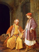 Two Merchants Conversing - Jacob Toorenvliet