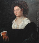 Portrait of a Lady in a Turban, c.1516-18 - Francesco (Il Moro) Torbido