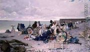 Beach at Yport, 1878 - Edouard Toudouze