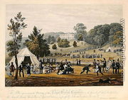Meeting of the Royal British Bowmen in the Grounds of Erddig, 13th September 1822, engraved by Bennett, pub. in 1823 - (after) Townshend, James