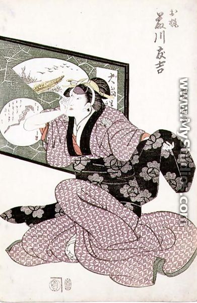 The actor Fujikawa Tomokichi II as O-Kaji, pub. c.1811 - Toyokuni