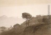 View of the Bay of Naples and Mt. Lactarius, 1781 - Francis Towne