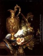 Still life of a Silver Gilt Ewer with Fruit - Catharini Treu