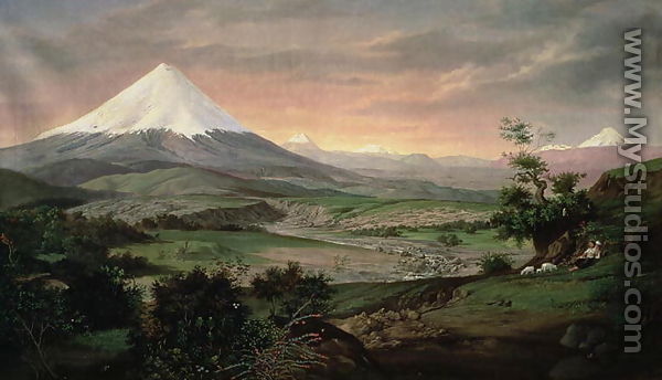 The Cotopaxi, Ecuador, 1874 - Rafael Troya