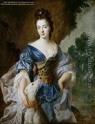 Portrait of Mary d.1725 Daughter of the 1st Marquis of Powis, as Diana - Francois de Troy