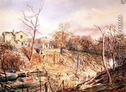 Macclesfield Bridge and the Canal after the Regents Park Explosion, 1874 - Eliza Turck