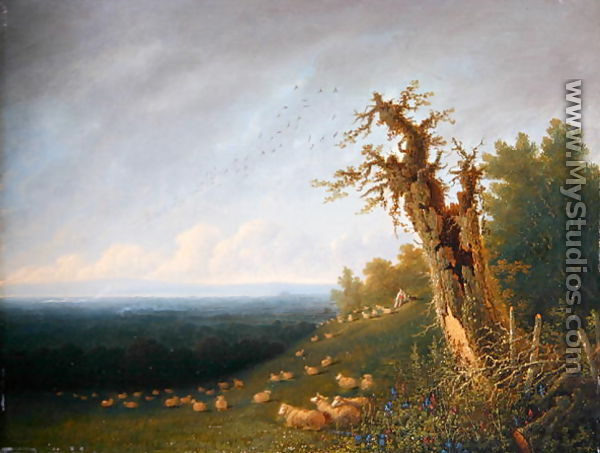 Shepherd Boy on a Hillside - William (Turner of Oxford) Turner