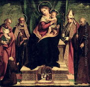 The Virgin and Child enthroned with Saints - Andrea Sabatini
