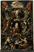 Allegory on the reign of Matthias, Holy Roman Emperor, between 1514-1615 - Aegidius Sadeler or Saedeler