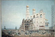 Raising of the Tsar-bell in the Moscow Kremlin in 1836, 1839 - Vasili Semenovich Sadovnikov