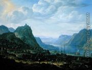 View on the Rhine, 1672  - Herman Saftleven