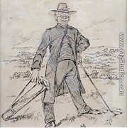 The Pensive Golfer, illustration from Graphic magazine, pub. c.1870  - Henry Sandercock