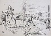 The Absent Minded Golfer, illustration from Graphic magazine, pub. c.1870 - Henry Sandercock
