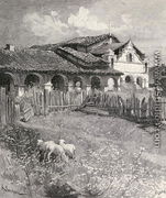Mission San Antonio de Padua, Jolon, California, from the book The Century Illustrated Monthly Magazine, May to October, 1883 - Henry Sandham