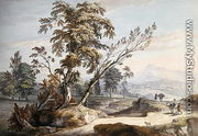 Italianate Landscape with Travellers no.2, c.1760  - Paul Sandby